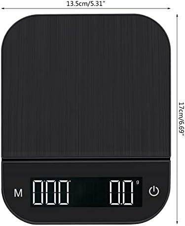 Coffee Scale with Timer -Digital Multifunction Weighing Scale High Accuracy Pour Over Drip Espresso Scale for W/LCD - Image 6