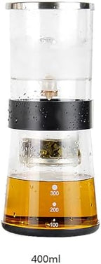 Ice Drip Coffee Maker, Cold Brew Drip Tower with Adjustable Dripper, 400ML Large Capacity and Serves 2-4 Cups Of Premium Cold Brew Coffee, Easy To Clean and Safe, for Home, Office and Travel - Image 3