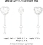 Stainless Steel Tea Infuser Ball with Fine Mesh, Snap-Lock Closure for Loose Leaf Tea in Mugs & Teapots (1 Count) - Image 7
