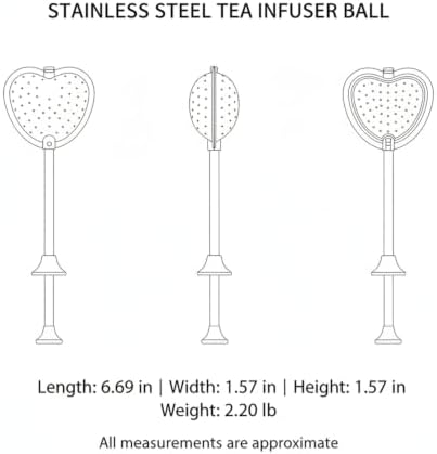 Stainless Steel Tea Infuser Ball with Fine Mesh, Snap-Lock Closure for Loose Leaf Tea in Mugs & Teapots (1 Count) - Image 7