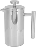 Stainless Steel French Press Coffee Maker with Double Layer Insulation and Triple Filter for Home and Outdoor Camping 1 Unit (350ml) by WGFOIP