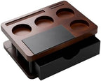 Espresso Tamping Station with Knock Box, 8-in-1 Wooden Coffee Organizer, Espresso Knock Box & Tamping Station 58mm, Fits 51/53/54/58mm Portafilter Tamper Distributor for Home Barista by Unknown