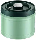Vacuum Sealed Coffee Canister, 304 Stainless Steel, Airtight Press Type Lid, for Coffee Beans, Tea, Nuts (Green, 1100, Milliliters) by SHAREZEVERMUZE