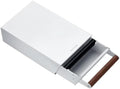 Normcore Espresso Knock Box Drawer, Coffee Knock Box with Walnut Handle, Espresso Dump Bin Separation And Detachable, 304 Stainless Steel, Size: M, Matte White by NORMCORECOFFEETOOLS