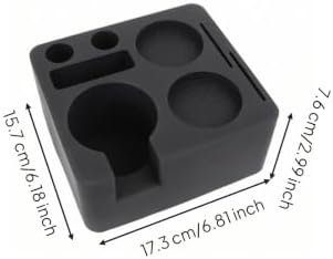 Generic Molded Coffee Tamper Mat | Silicone, Coffee Portafilter Stand, Non Slip, for Cafe, Baristas, Black - Image 2