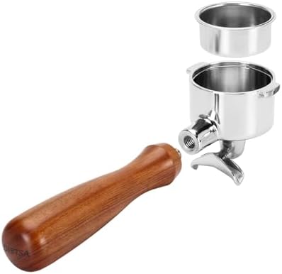 DIBTSA 51mm Espresso Portafilter Double Spouts 2 Ears Compatible with ECP35.31, EC0311, EP36.31,EC200, ECO310, EC410, ECZ351, EC152, EC341, EC330S, EC221 - Image 4