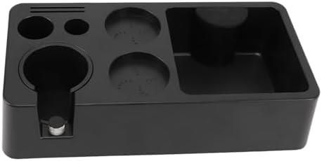 Espresso Coffee Tamping Station Knock Box, Multifunctional Coffee Filter Tamper Holder Portafilter Stand for Home Kitchen Cafe Bar, Sturdy ABS Plastic Coffee Tamper Station Base - Image 4