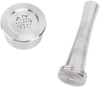 JTLB Stainless Steel Reusable Coffee Capsule, Reusable Coffee Pod Filter with Easy to Clean Design for Machine (with Paper Filters Brush Spoon Press Hammer) - Image 7