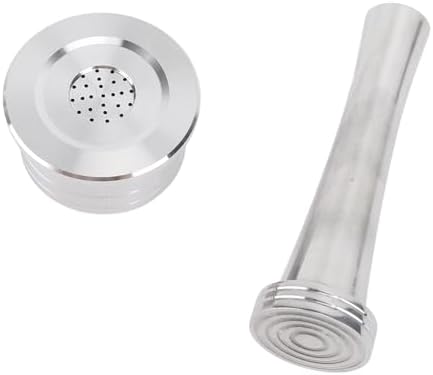 JTLB Stainless Steel Reusable Coffee Capsule, Reusable Coffee Pod Filter with Easy to Clean Design for Machine (with Paper Filters Brush Spoon Press Hammer) - Image 7