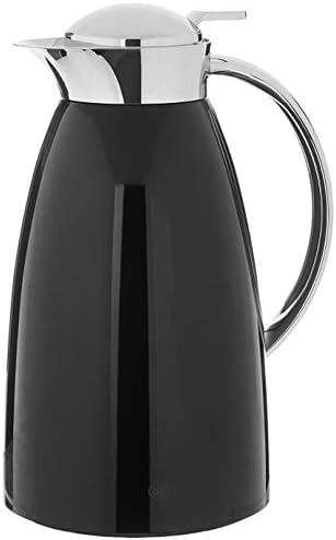Alfi Gusto 1.0 L Glass Vacuum Lacquered Metal Thermal Dispenser Carafe, Black, One Size (AG1900BK2) by Unknown