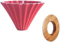 Ceramic Hand Brewing Coffee Dripper Pour Over Maker Handmade Origami Filter Cup Flower Shape Funnel Drip Cafe(Color 3,1-2CUP) by Unknown