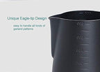 Milk Frothing Pitcher with Measurement on Both Sides, Black Stainless Steel Heat Insulation Milk Frothing Pitcher Coffee Tools Cup 20 oz (600 ml) - Image 3