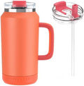 Hydraful 64 oz Tumbler with Handle and Straw - 100% Leak-Proof - Insulated Cup Reusable Stainless Steel Large Water Bottle Travel Mug for Gym, Hiking, and Camping - Gifts for Women Men Him Her by Hydraful