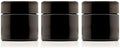 Infinity Jars Tall Black Glass Jar 100 ml, Airtight Smell Proof, 3 Pack by InfinityJars