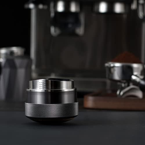 Espresso Tool Set | 54mm Espresso Tamper with Spiral Pattern Base | Espresso Distributor with Adjustable Height | Fit 54mm Espresso bottomless and Double Spout Portafilters - Image 7