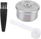 Coffee Filter, Reusable Capsule with Spoon Brush Fit for DELTA Point Stainless Steel Pod Q NDIQ7323 Maker Machine Filters - Image 6