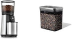 OXO Brew Conical Burr Coffee Grinder, Silver & Steel POP Container Short Rectangle- 1.7 Qt for Brown Sugar, Dried Beans and More,Grey by Unknown
