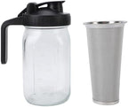 Jiawu Iced Coffee Maker Pitcher with Spout Lid, Cold Brew Coffee Maker - Image 7