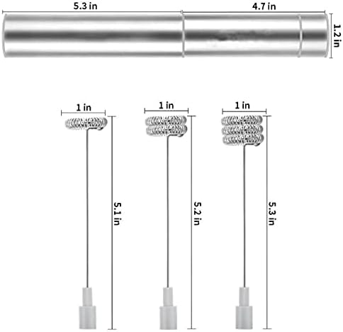 Stainless Steel Motor Milk Frother - Handheld Frother Whisk, Milk Foamer Frother, Mini Blender and Electric Mixer for Coffee, Frappe, Latte, Matcha - Image 2