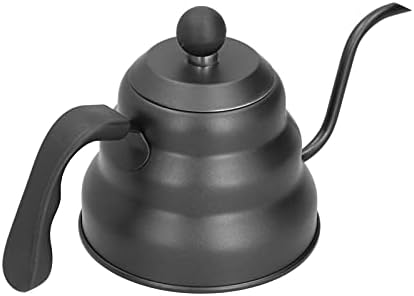 Gooseneck Pot, Black PTFE Stainless Steel Coffee Kettle for Gas, Electric, Induction Stove, Brewing like a Pro, Ergonomic Design, 3 Layer Composite Base, Pour Over Coffee Maker - Image 5