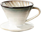 Hand Brewed Sharing Pot Funnel Dripper Tools,Ceramic Coffee Filter Cup Reusable Filters Coffee Maker(Blue filter cup) by Unknown
