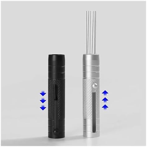 Espresso Stirring Needle Telescopic Coffee Stirrer Magnetic Needle Tamper Espresso Distributor Tool Barista Accessories WDT Tool(Silver) - Image 4