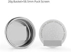 DEX Precise 58.5mm Espresso Coffee Filter Baskets With Espresso Puck Screen Fit 58mm Portafilter Barista Accessories(22g and Puck Screen) - Image 4