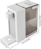 3L Instant Hot Water Dispenser, 1450W Electric Tea Kettle Large Water Boiler Maker Countertop Water System Dispenser with Safety Lock, 5 Temperatures Adjustable & 3 Volume Settings for Homes Offices - Image 2