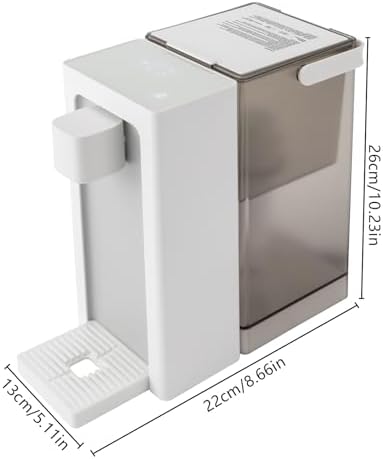 Instant Hot Water Filter Dispenser Countertop Water Filter System for Quick Heating, Adjustable 5 Temperatures & 3 Water Volume Outputs, 101 Ounce 3L Capacity, Safety Lock, 110V 1450W - Image 6
