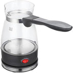 Electric Turkish Coffee Pot Detachable Handle Clear Glass Multipurpose Teapot Kettle Coffee Machine for Office RV Restaurant, 110V by Unknown