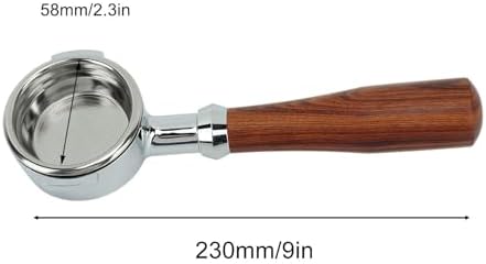 58mm Bottomless Espresso Portafilter, Zinc Alloy Single Layer - Image 7