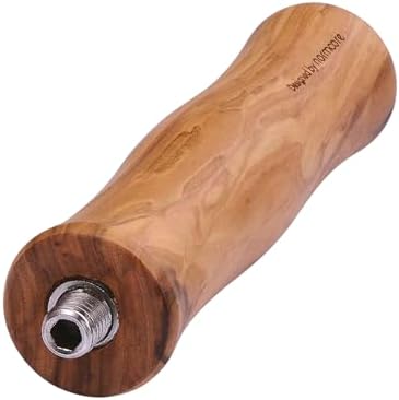 Normcore Portafilter Handle, Olive Wood M10 Thread Replacement Compatible with Espresso Bottomless or Naked Portafilters - Image 4