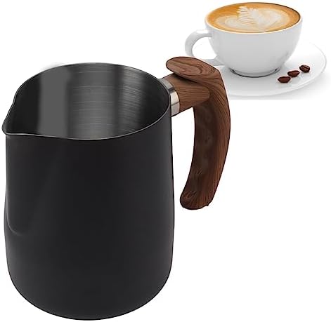 Milk Frothing Pitcher, Stainless Steel Frother Cup with Scale, Coffee Foam Steaming Pitcher for Cafe Kitchen Machines Cappuccino Latte (1000ml) - Image 7