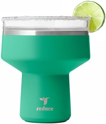 REDUCE Saltini 16oz Margarita Tumbler - Insulated Cocktail Glass with Lid by Reduce