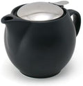 Zero Japan Bee House Round Teapot For One, 15 Oz - Ceramic Tea Pot with Stainless Steel Lid and Infuser, Smooth-Pour Spout, Diswasher and Microwave Safe Tea Pots (Noble Black) by ZEROJAPAN