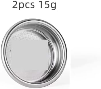 DEX Precise 58.5mm Espresso Coffee Filter Baskets With Espresso Puck Screen Fit 58mm Portafilter Barista Accessories(2pcs 15g Basket) - Image 2