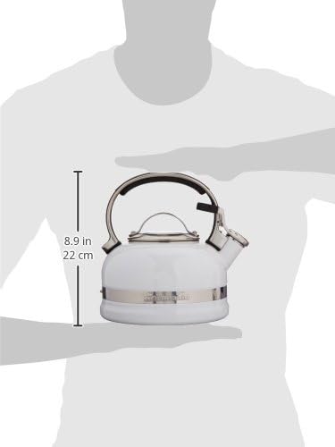 KitchenAid KTEN20SBWH 2.0-Quart Kettle with Full Stainless Steel Handle and Trim Band - White - Image 3