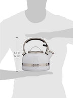 KitchenAid KTEN20SBWH 2.0-Quart Kettle with Full Stainless Steel Handle and Trim Band - White - Image 3