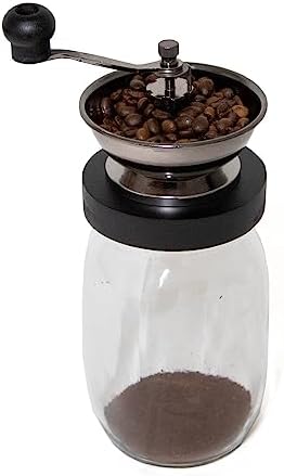 Lehman's Manual Coffee Grinder with Mason Jar Grounds Storage, Comfortable Grip Quiet Smooth Non-Electric Hand Crank, Standard Grind - Image 3