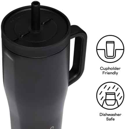 Corkcicle Cruiser Tumbler with Handle & Straw, 40 oz, Solar Circuit - Image 4
