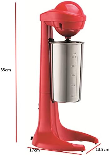 Milkshake Maker Machine, 100W 110V Drink Blender with 500ML Stainless Steel Cup, 2 Speed Setting, 23000Rpm/Min Milk Frother for Malted Milk, Protein Shakes Red - Image 5
