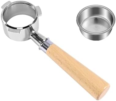 3 Ear Coffee Bottomless Portafilter 54mm，Compatible For Breville，Compatible For Sage，870 878 880 Replacement Filter Basket Barista Tool Espresso Accessory(54MM 3-Ear-Beech-B) by Unknown