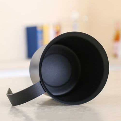Black Manual Milk Frother 400cc PP Stainless Steel for Milk - Image 3