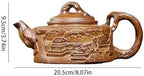 Tea Kettle Creative Stoneware Relief Dezhong Teapot Office Single Pot Tea Maker Ceramic Tea Infuser - Image 2