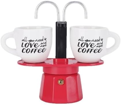 2-Cup Aluminum Moka Pot Stovetop Espresso Maker for Home Camping Italian - Image 3