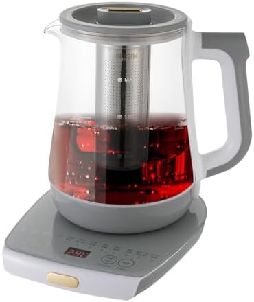 Electric Tea Kettle, Tea Water Boiler, Electric Glass Kettle with Tea Infuser and Temperature Control For Tea Water Boiler - Image 2