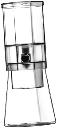 Iced Coffee Maker Cold Brew Coffee Maker Glass Carafe Drip Coffee Maker Glass Pitcher Portable Build Heat Resistant Lid Detachable Washable Parts Comp, Clear by Unknown