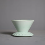 V60 Ceramic Coffee Dripper,Single Cup Light Green Ceramic Coffee Dripper,Resuable Coffee Filter for Coffee,Travel,Camping ACMD05 by Auerhceram