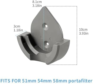 Coffee Portafilter Wall Rack Holder Station Universel For 51MM / 54MM / 58MM Home Barista Tools Accessories(Grey wall rack) - Image 2