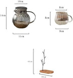 Water Pitcher Hot and Cold Kettle Glass Cold Kettle hot Water Kettle Living Room Home Coffee Table Water Cup teapot Set Water Jug(Gris) - Image 2